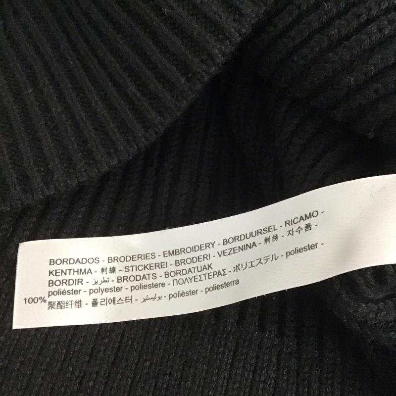 ザラ ZARA ニット、セーター 長袖 長袖ニットカットソー プルオーバー セーター M 無地 黒 / ブラック /  レディース USED 古着 中古 10145413