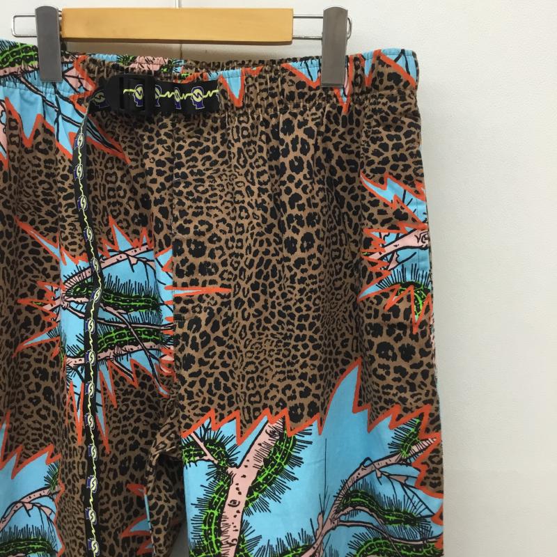 ブレインデット BRAIN DEAD パンツ ワークパンツ、ペインターパンツ M 総柄 茶 / ブラウン / X 橙 / オレンジ / X 青 / ブルー /  メンズ USED 古着 中古 10119969