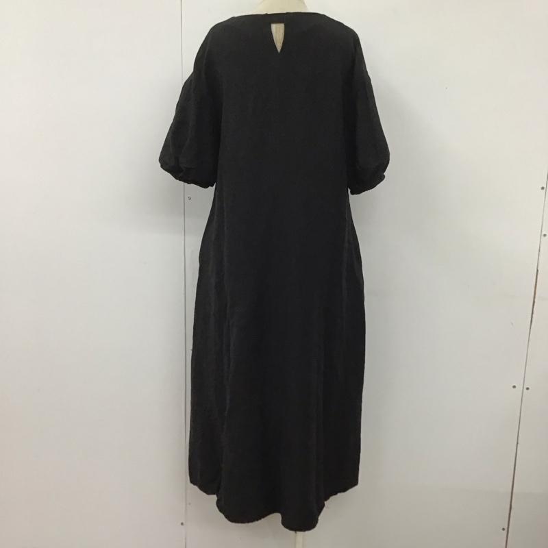シンプリシテェ Simplicite ワンピース ロングスカート リネンワンピース 無地 黒 / ブラック /  レディース USED 古着 中古 10107338