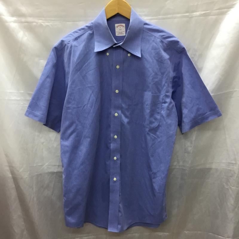 ブルックスブラザーズ BROOKS BROTHERS シャツ、ブラウス 半袖 無地 水色 / ライトブルー /  メンズ USED 古着 中古 10110613