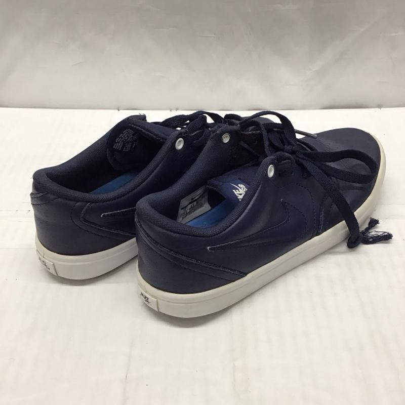 ナイキ NIKE スニーカー スニーカー 843900-441 SB CHECK SOLAR PRM 24cm 24.0cm ロゴ、文字 紺 / ネイビー / X 白 / ホワイト /  レディース USED 古着 中古 10118865