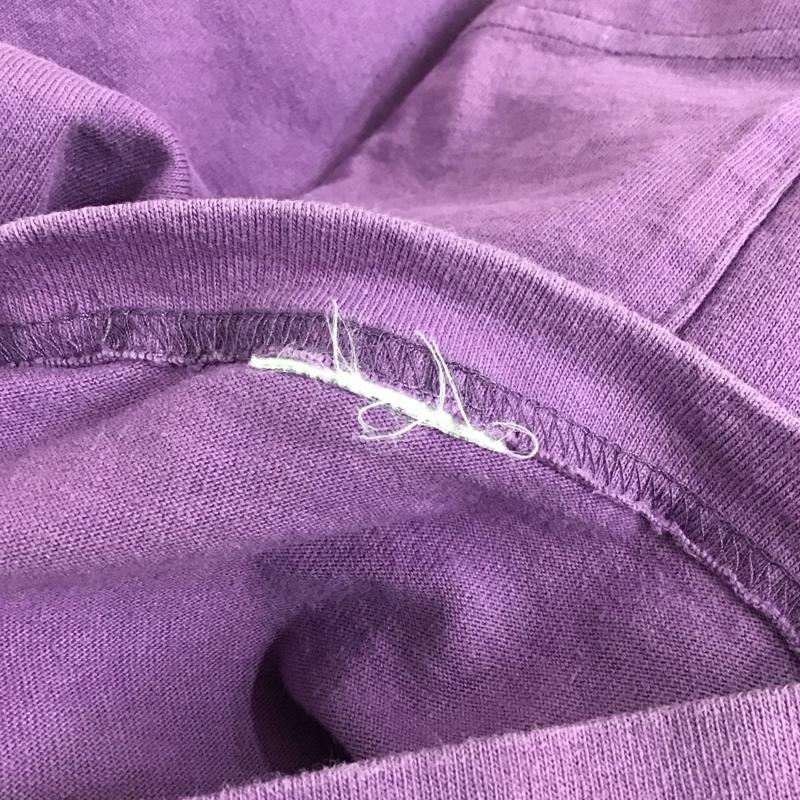 チャンピオン Champion カットソー 長袖 長袖カットソー クルーネックカットソー ロングスリーブカットソー プリントTシャツ M 無地 紫 / パープル /  メンズ USED 古着 中古 10124192