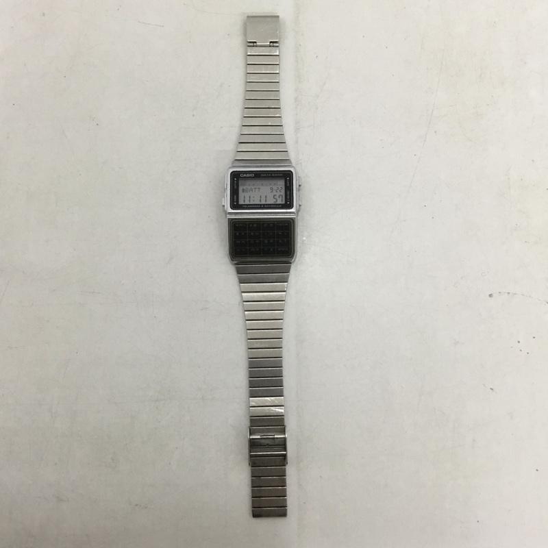 カシオ CASIO 腕時計 デジタル DBC-610 電卓付腕時計 ロゴ、文字 銀 / シルバー /  メンズ USED 古着 中古 10138351
