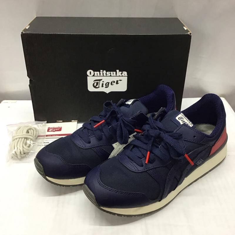 オニツカタイガー ONITSUKA TIGER スニーカー スニーカー D8J0Q TIGER ALLY 27.5cm 箱有 27.5cm ロゴ、文字 紺 / ネイビー / X 赤 / レッド / X 白 / ホワイト /  メンズ USED 古着 中古 10113423
