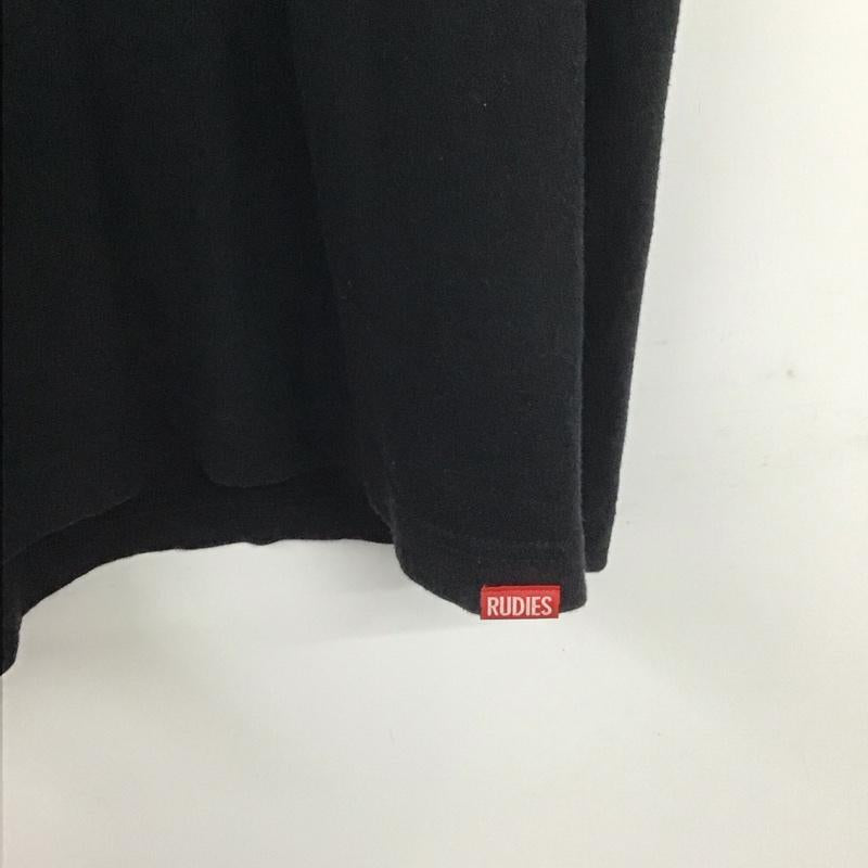 ルーディーズ RUDIES Tシャツ 半袖 クルーネック バックプリント ロゴ ドクロ XL スカル 黒 / ブラック /  メンズ USED 古着 中古 10140240