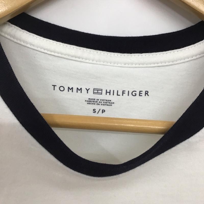 トミーヒルフィガー TOMMY HILFIGER Tシャツ 半袖 半袖カットソー プリントTシャツ クルーネックカットソー S プリント 白 / ホワイト /  メンズ USED 古着 中古 10135875