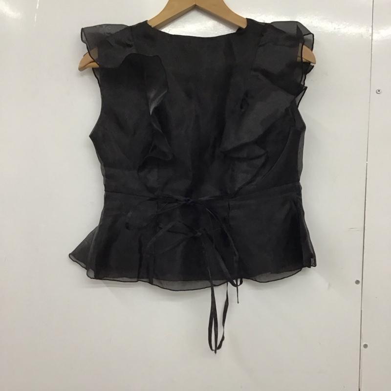 ルアナ LUANA シャツ、ブラウス 半袖 ノースリーブシャツ ノーカラーシャツ FREE 無地 黒 / ブラック /  レディース USED 古着 中古 10149385