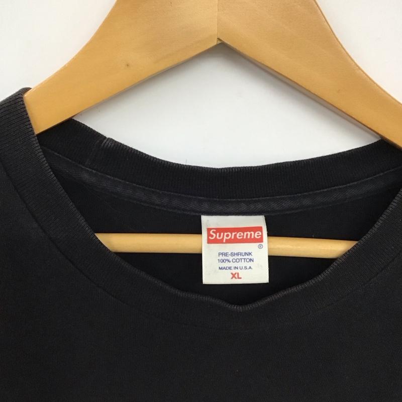 シュプリーム Supreme Tシャツ 半袖 半袖カットソー プリントTシャツ クルーネックカットソー XL プリント 黒 / ブラック /  メンズ USED 古着 中古 10150679