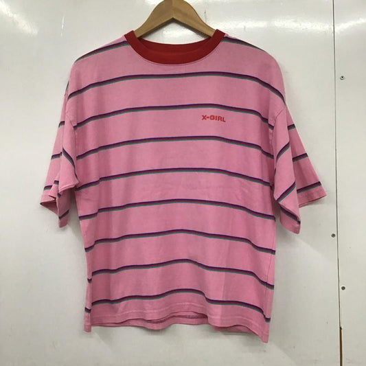 エックスガール X-girl Tシャツ 半袖 05181301 ボーダービッグTシャツ 2 ボーダー柄 マルチカラー / マルチカラー /  レディース USED 古着 中古 10133692