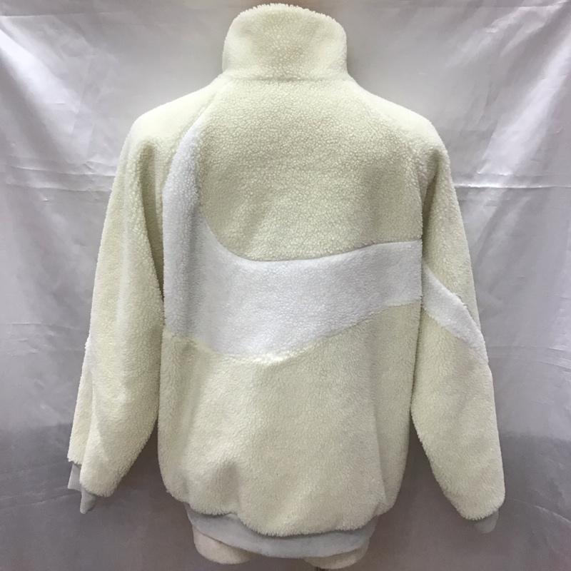 ナイキ NIKE ジャケット、上着 ジャンパー、ブルゾン bq6546-070 SWOOSHFULLZIPJACKET ボアフリースジャケット ジップアップジャケット XL ロゴ、文字 白 / ホワイト /  メンズ USED 古着 中古 10113181