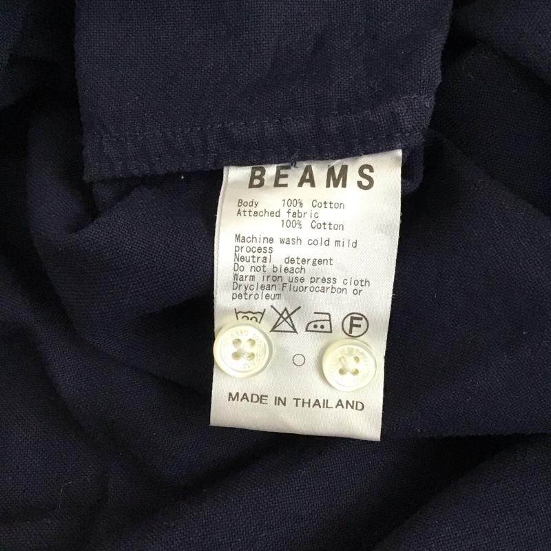 ビームス BEAMS シャツ、ブラウス 長袖 11-11-1919-803 ボタンダウン XL 無地 紺 / ネイビー /  メンズ USED 古着 中古 10118114