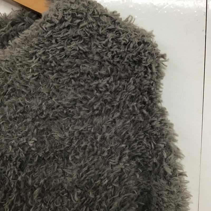 ジーナシス JEANASIS ニット、セーター 長袖 FREE 無地 灰 / グレー /  レディース USED 古着 中古 10141749