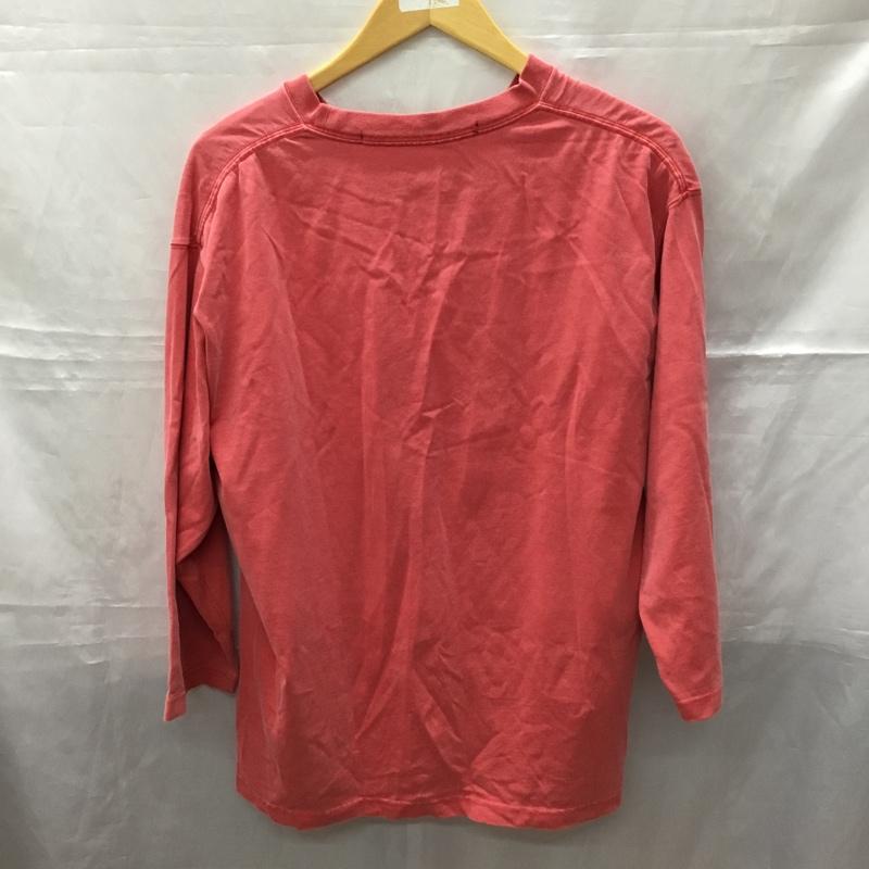 ニコアンド niko and... カットソー 長袖 on74mc16ad 長袖カットソー クルーネックカットソー 無地T 3 無地 赤 / レッド /  メンズ USED 古着 中古 10113386