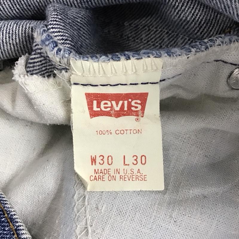 リーバイス Levi s パンツ デニム、ジーンズ 80S USA 517 デニムパンツ ストレートパンツ カジュアルパンツ 30インチ 無地 インディゴ / インディゴ /  メンズ USED 古着 中古 10110385