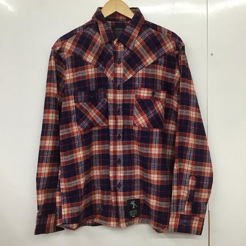 クライミー CRIMIE シャツ、ブラウス 長袖 長袖シャツ チェックシャツ カラーシャツ L チェック マルチカラー / マルチカラー /  メンズ USED 古着 中古 10133079