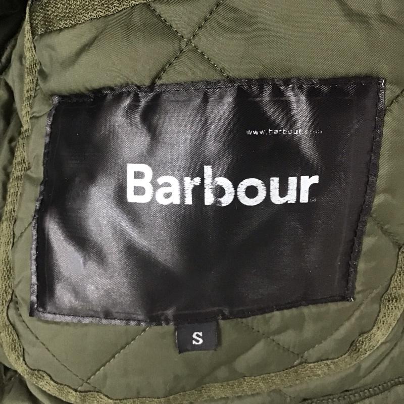 バーブァー Barbour ジャケット、上着 ジャケット、ブレザー キルティングジャケット カラージャケット ボタン前開ジャケット アウター S ロゴ、文字 カーキ / カーキ /  メンズ USED 古着 中古 10122778