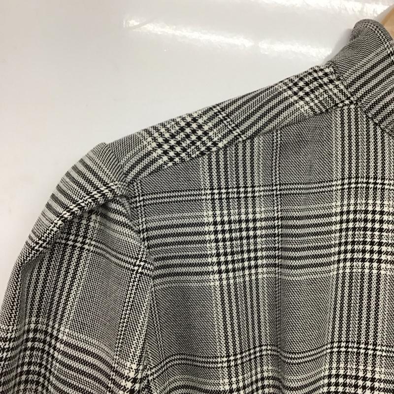 ザラウーマン ZARA WOMAN ワンピース ロングスカート 長袖ロングワンピース タイトワンピース カジュアルワンピース S チェック 白 / ホワイト / X 黒 / ブラック /  レディース USED 古着 中古 10147095