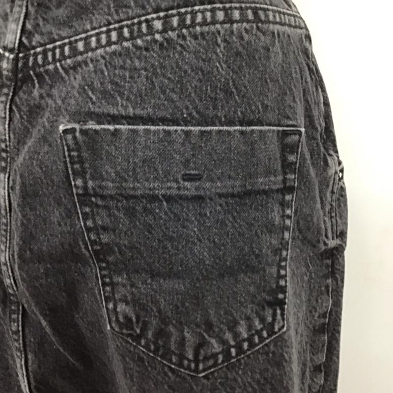 ザラ ZARA スカート ロングスカート 6164 187 800 デニム スリット カットオフ XS 無地 黒 / ブラック /  レディース USED 古着 中古 10120593