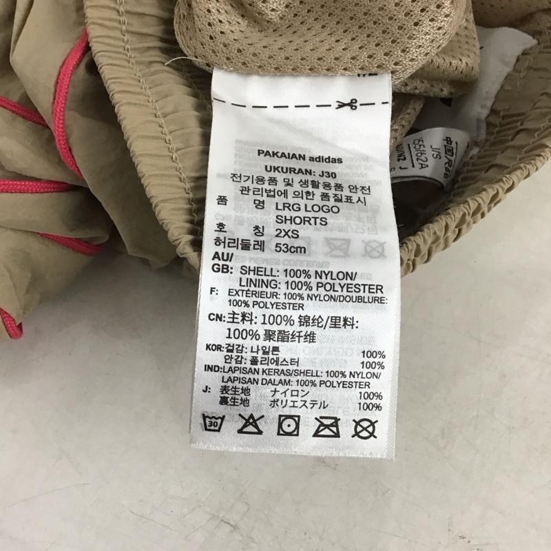 アディダス adidas パンツ ショートパンツ GD2424 ラージロゴショーツ S ロゴ、文字 ベージュ / ベージュ /  レディース USED 古着 中古 10138874