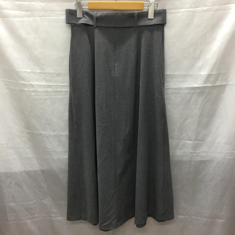 ザラ ZARA スカート ひざ丈スカート ロングスカート フレアスカート カジュアルスカート S 無地 灰 / グレー /  レディース USED 古着 中古 10115802