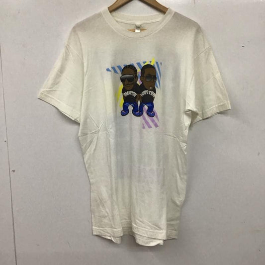 古着 USED Tシャツ 半袖 Omarion×Marques houston ジャパンツアー Tシャツ 2008 L プリント 白 / ホワイト /  メンズ USED 古着 中古 10137004