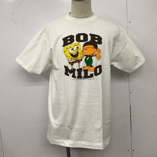 ベイプ BAPE Tシャツ 半袖 半袖カットソー プリントTシャツ クルーネックカットソー L プリント 白 / ホワイト /  メンズ USED 古着 中古 10127805