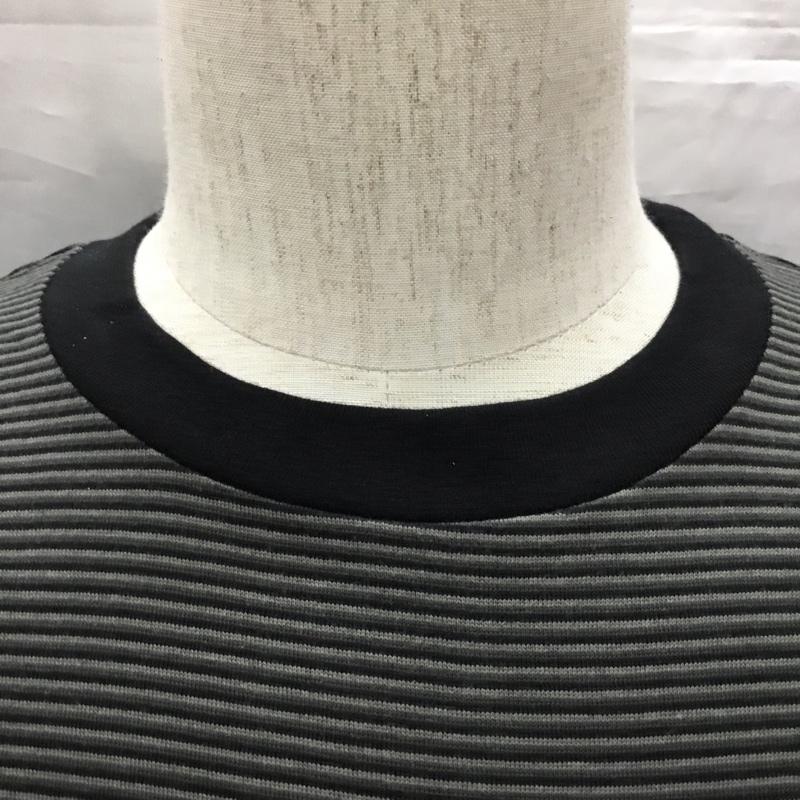 ナンバーナイン NUMBER (N)INE Tシャツ 半袖 半袖カットソー プリントTシャツ クルーネックカットソー 2 ボーダー柄 黒 / ブラック /  メンズ USED 古着 中古 10116133