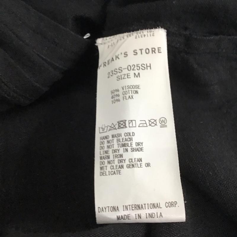 フリークスストア FREAK S STORE シャツ、ブラウス 半袖 半袖シャツ 刺繍シャツ カラーシャツ M 刺繍 黒 / ブラック /  メンズ USED 古着 中古 10132799
