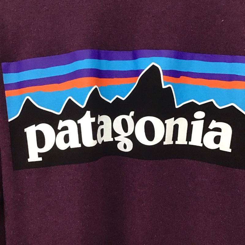 パタゴニア patagonia Tシャツ 長袖 L ロゴ、文字 X プリント 紫 / パープル /  メンズ USED 古着 中古 10143311