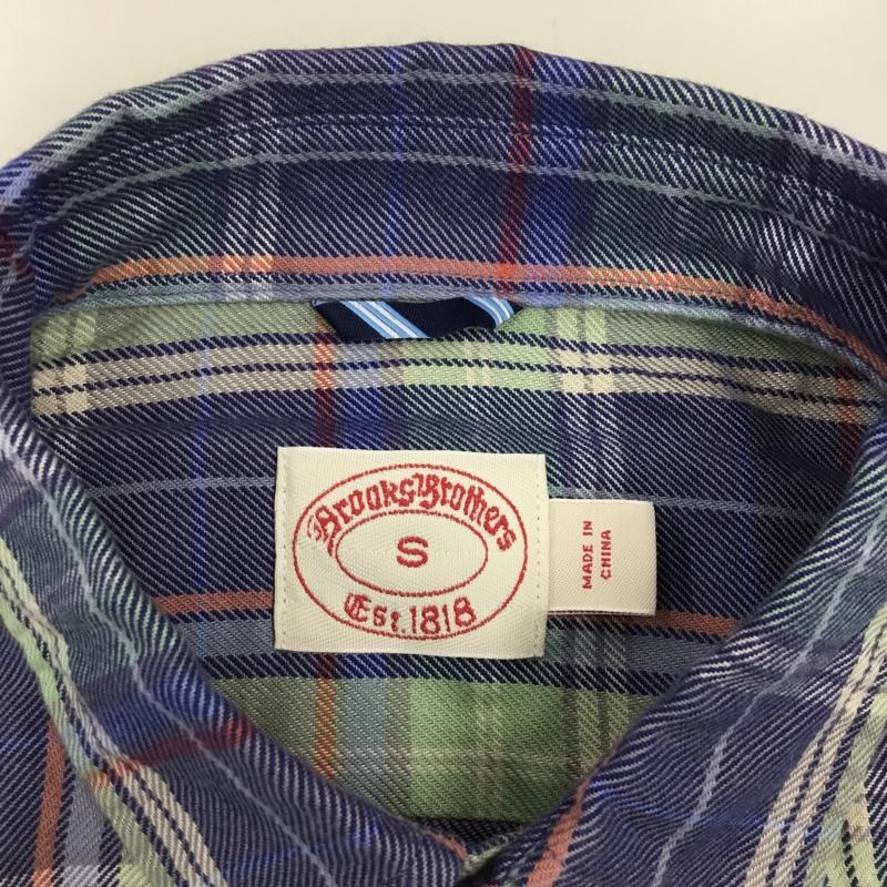 ブルックスブラザーズ BROOKS BROTHERS シャツ、ブラウス 長袖 S チェック マルチカラー / マルチカラー /  メンズ USED 古着 中古 10112751