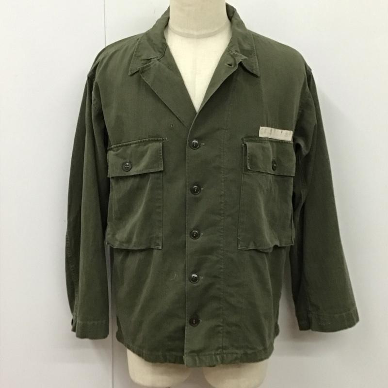ミリタリー ミリタリー ジャケット、上着 ジャケット、ブレザー ミリタリージャケット アメリカ軍 M43 40s hbt 尿素ボタン 無地 カーキ / カーキ /  メンズ USED 古着 中古 10119240