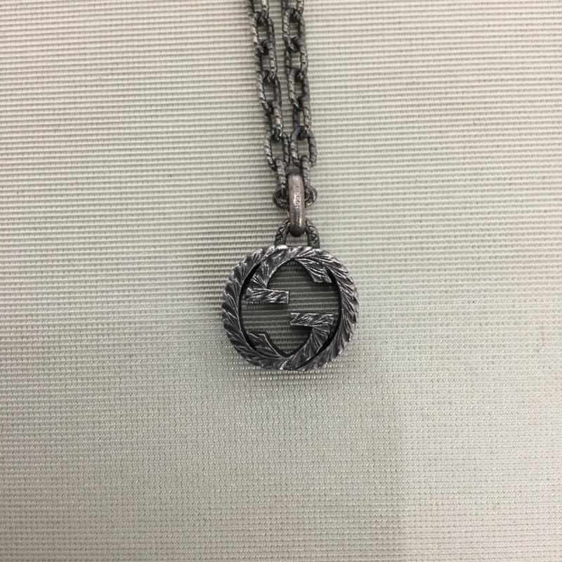 グッチ GUCCI アクセサリー ネックレス、ペンダント インターロッキングG 無地 銀 / シルバー /  メンズ USED 古着 中古 10150015