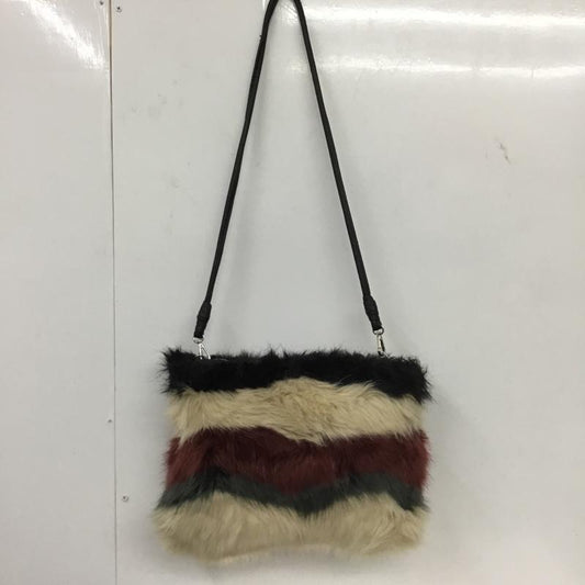 ザラ ZARA ショルダーバッグ ショルダーバッグ 8636 104 203 フェイクファー 2WAY ボーダー柄 マルチカラー / マルチカラー /  レディース USED 古着 中古 10137942