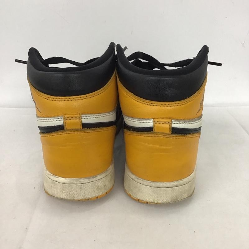 ナイキ NIKE スニーカー スニーカー 555088-711 AIR JORDAN 1 RETRO HIGH OG 27.5cm 箱有 27.5cm ロゴ、文字 黒 / ブラック / X 黄 / イエロー / X 白 / ホワイト /  メンズ USED 古着 中古 10135136