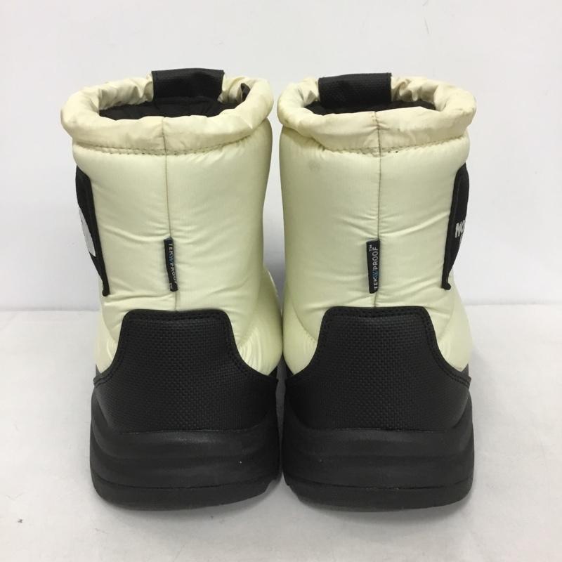ザノースフェイス THE NORTH FACE アウトドアシューズ アウトドアシューズ NF52280 ヌプシ ブーティ ウォータープルーフ ロゴ ショート スノーブーツ 27cm 箱有 27.0cm ロゴ、文字 黒 / ブラック / X オフホワイト / オフホワイト /  メンズ USED 古着 中古 10140792