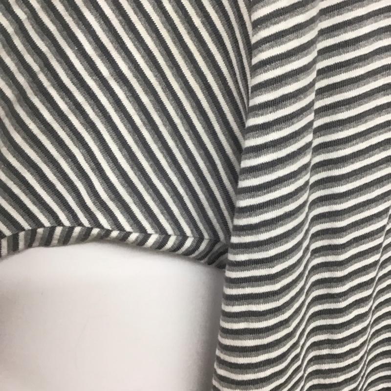 ピューリタン PURITAN Tシャツ 半袖 半袖カットソー プリントTシャツ クルーネックカットソー ボーダー柄 灰 / グレー /  メンズ USED 古着 中古 10148548