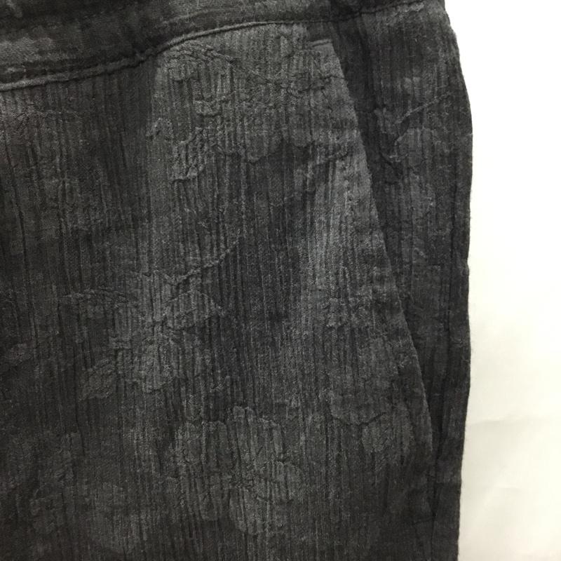 ザラ ZARA パンツ スラックス 6861/430/801 ワイドパンツ リラックスパンツ　カジュアルパンツ M 総柄 チャコールグレー / チャコールグレー /  メンズ USED 古着 中古 10121960