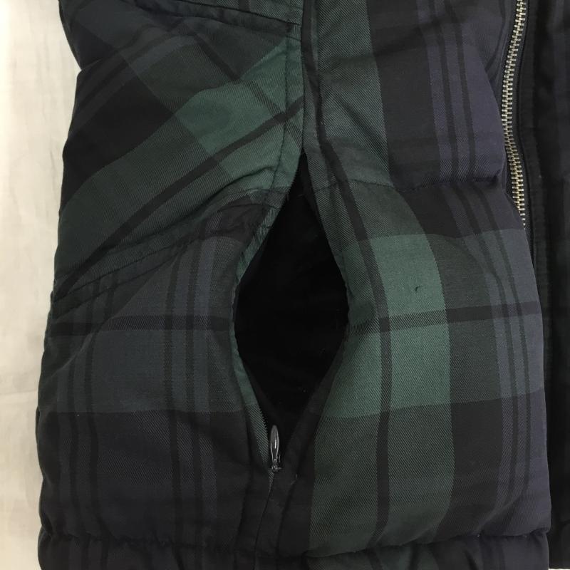 トミーヒルフィガー TOMMY HILFIGER ジャケット、上着 ダウンベスト L チェック 緑 / グリーン /  レディース USED 古着 中古 10141162