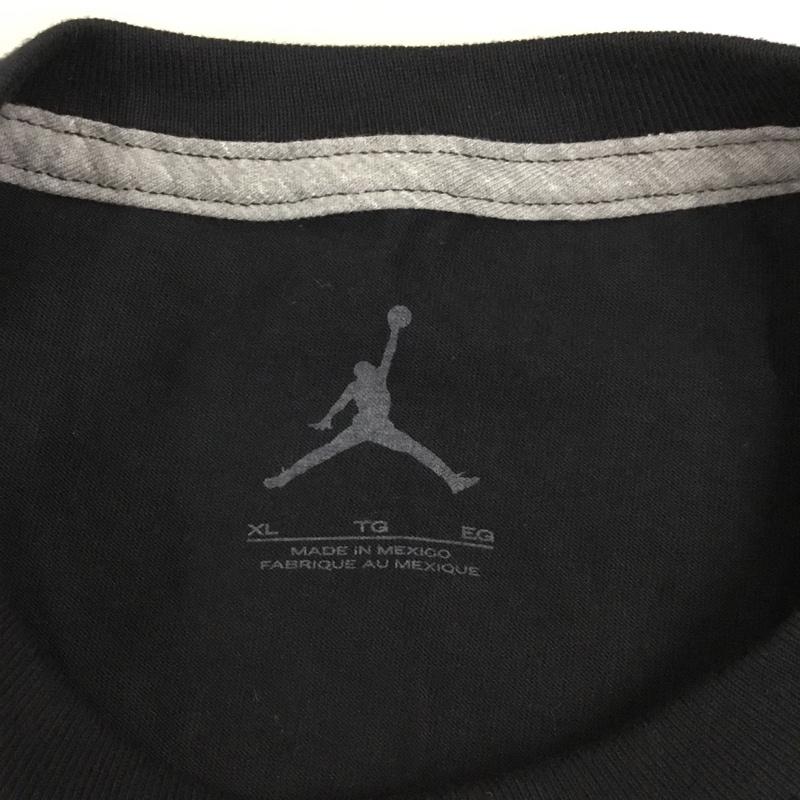ジョーダンブランド JORDAN BRAND Tシャツ 半袖 半袖カットソー プリントTシャツ クルーネックカットソー スポーツウェア XL プリント 黒 / ブラック /  メンズ USED 古着 中古 10111311