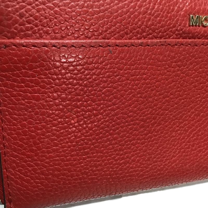 マイケルコース MICHAEL KORS 財布 長財布 ラウンドファスナー ロゴ、文字 赤 / レッド /  レディース USED 古着 中古 10118896