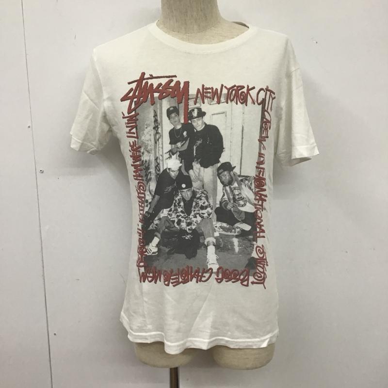ステューシー STUSSY Tシャツ 半袖 プリント M プリント 白 / ホワイト /  メンズ USED 古着 中古 10106086