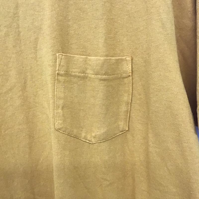 ラッセルアスレティック Russell Athletic Tシャツ 半袖 半袖カットソー 無地Tシャツ クルーネックカットソー L 無地 黄 / イエロー /  メンズ USED 古着 中古 10132572