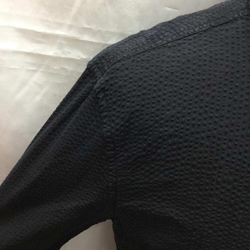 バンドオブアウトサイダーズ Band of Outsiders シャツ、ブラウス 長袖 ボタンダウンシャツ 2 無地 黒 / ブラック /  メンズ USED 古着 中古 10108961