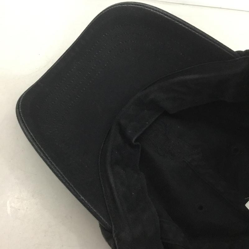 ポロラルフローレン POLO RALPH LAUREN 帽子 キャップ コットン レザー ONE SIZE ワンポイント 黒 / ブラック /  メンズ USED 古着 中古 10144303