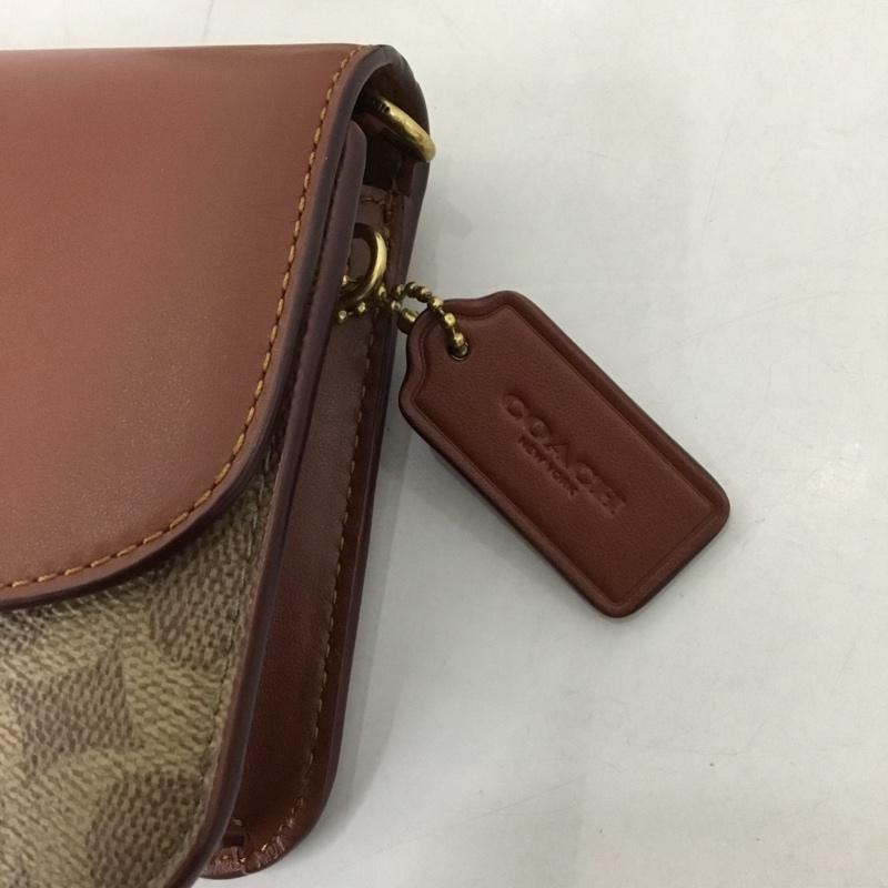 コーチ COACH ショルダーバッグ ショルダーバッグ C5362 ヘイデン クロスボディ シグネチャー キャンバス ロゴ、文字 茶 / ブラウン / X ベージュ / ベージュ /  レディース USED 古着 中古 10128300