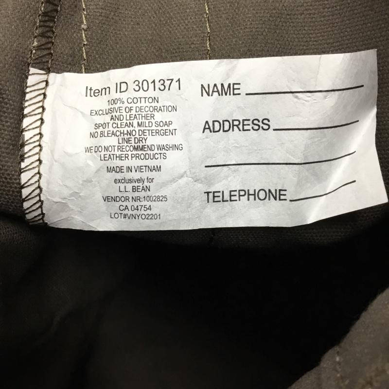 エルエルビーン L.L.Bean トートバッグ トートバッグ 301371 グローサリートート ソフトキャンバス ロゴ、文字 ダークブラウン / ダークブラウン /  メンズ USED 古着 中古 10106185