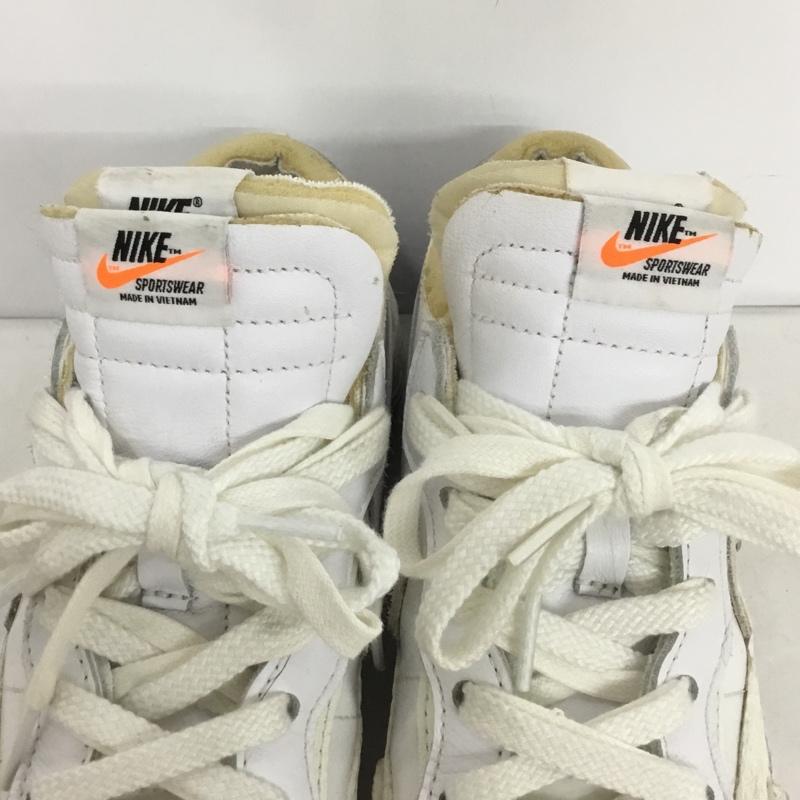 ナイキ NIKE スニーカー スニーカー DM6443-100 BLAZER LOW SACAI 24cm 24.0cm ロゴ、文字 白 / ホワイト /  レディース USED 古着 中古 10140024