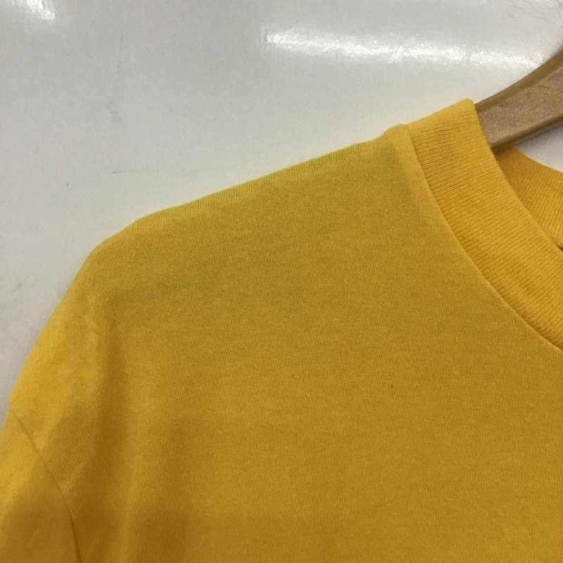 カールヘルム KARLHELMUT Tシャツ 半袖 半袖カットソー プリントTシャツ クルーネックカットソー M ロゴ、文字 黄 / イエロー /  メンズ USED 古着 中古 10148336