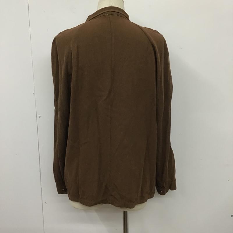ミリタリー ミリタリー シャツ、ブラウス 長袖 長袖シャツ ミリタリーシャツ カラーシャツ カジュアルシャツ チェコ軍 無地 茶 / ブラウン /  メンズ USED 古着 中古 10105561