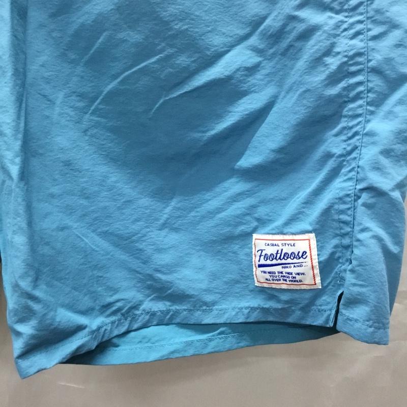 ニコアンド niko and... パンツ ショートパンツ M 無地 水色 / ライトブルー /  メンズ USED 古着 中古 10109716